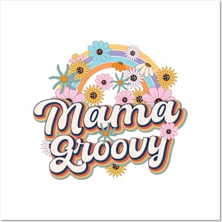 Mama Groovy Floral Posters and Art